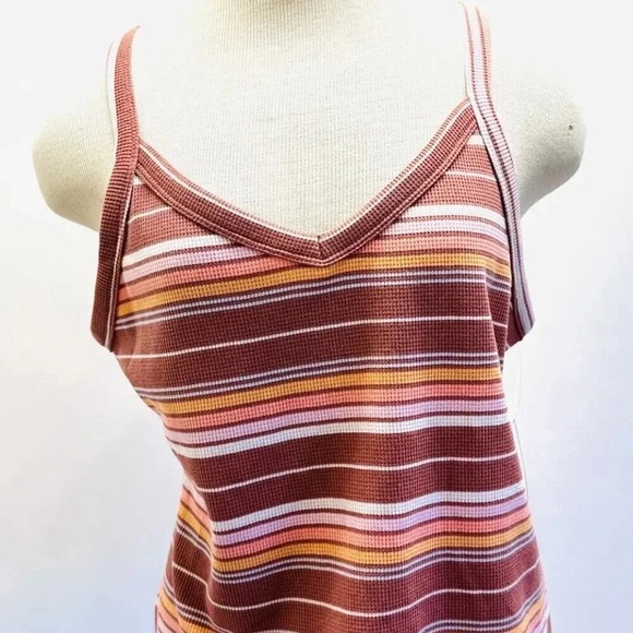 NWT SO GOODS FOR LIFE Juniors Sleeveless Pullover V-Neck Striped Shirt Size XL - Picture 1 of 9